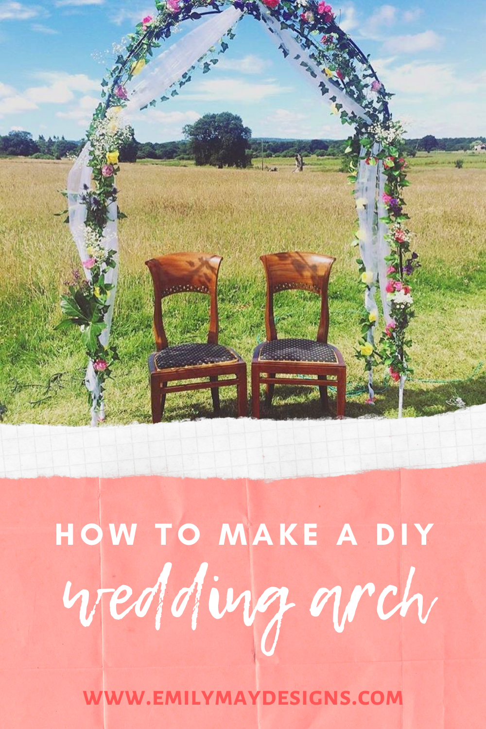 DIY Floral Wedding Arch