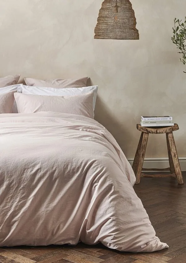 washed cotton bedding