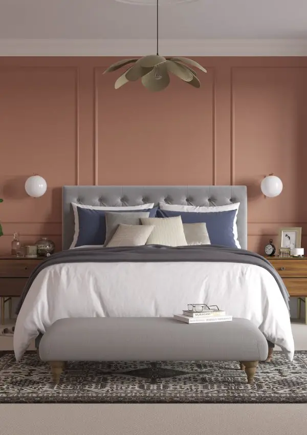 Terracotta bedroom colour