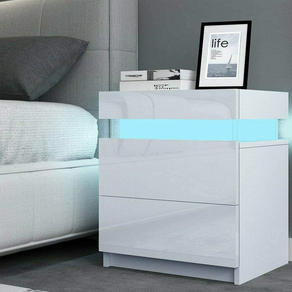 LED lights bedside table