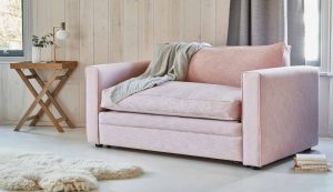 Pink love seat sofa bed alternative