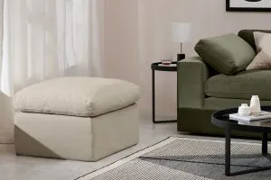 Ottoman sofa bed folded