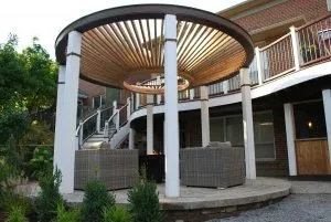 Large Round modern pergola