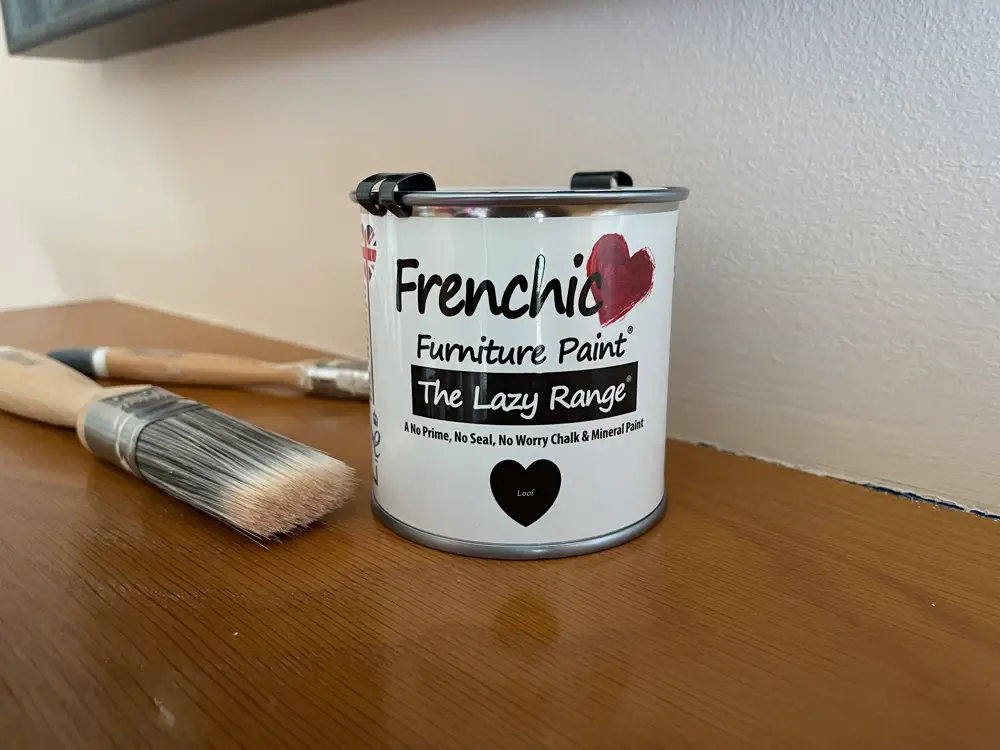 A tin of Loof paint by Frenchic