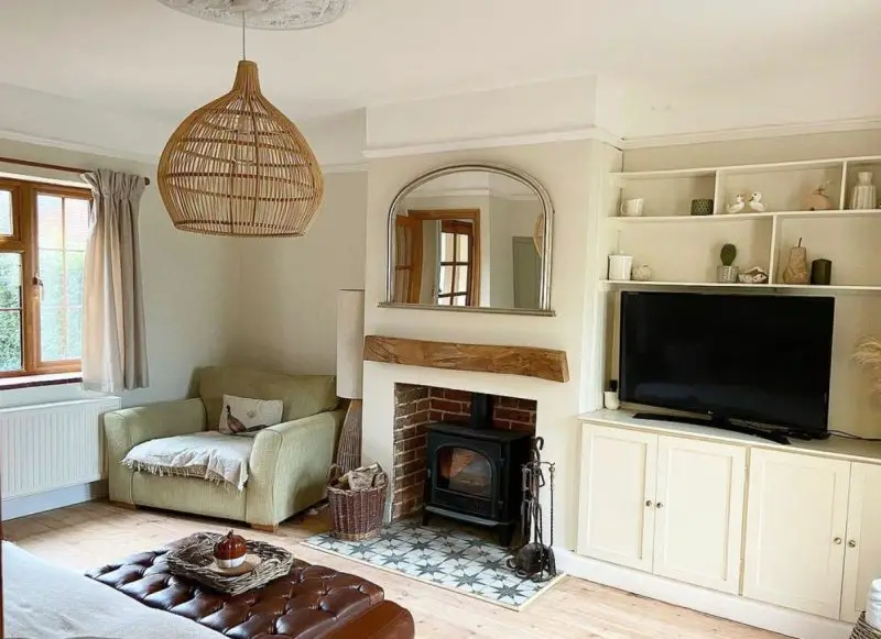 Farrow and Ball slipper satin living room - Emily May Designs