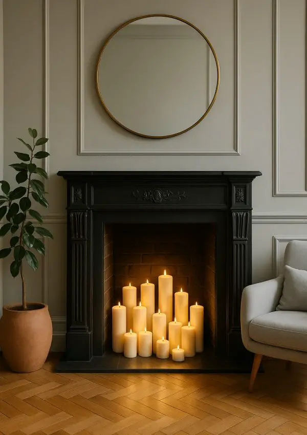 How to Decorate an Unused Fireplace